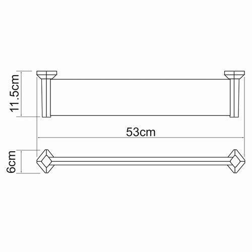 Полка в ванную комнату WasserKRAFT 1124 - фото 5