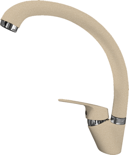 Смеситель для кухни Granfest 3323 кашемир на мойку бежевый