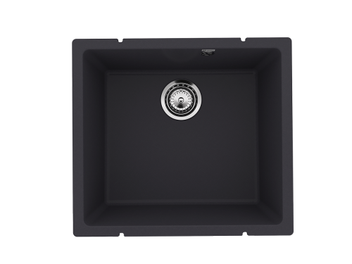 Кухонная мойка Ulgran Quartz Under 450-08 50х45 цвет черный