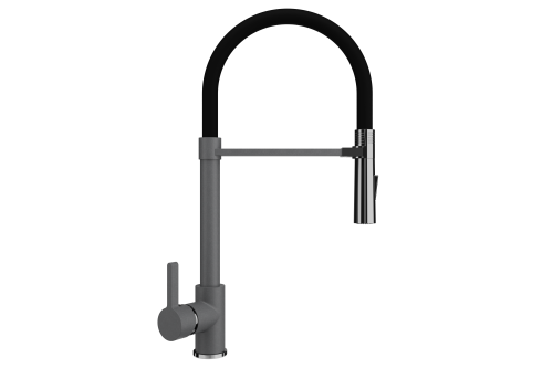 Смеситель для кухни Ulgran Classic U-024-342 на мойку серый