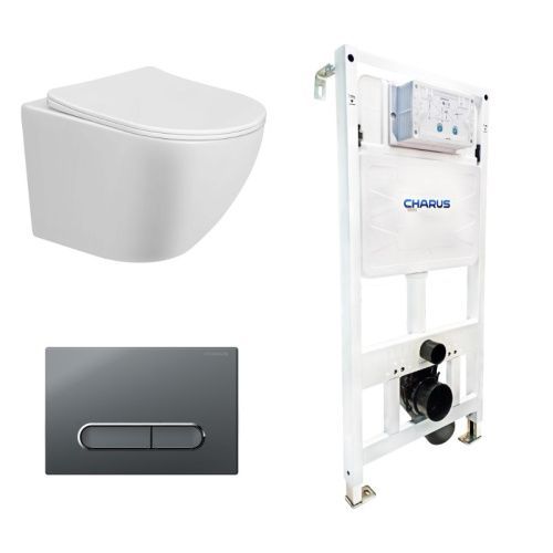 Сет унитаз + инсталляция + кнопка CC.300.80.01+FP.340.GRP.01+AM25010