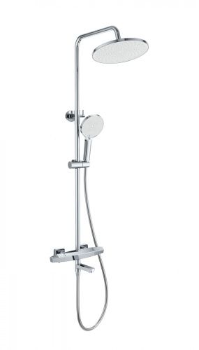 Душевая стойка Wonzon & Woghand Neo WW-B3046-A1-CR настенная цвет хром с термостатом