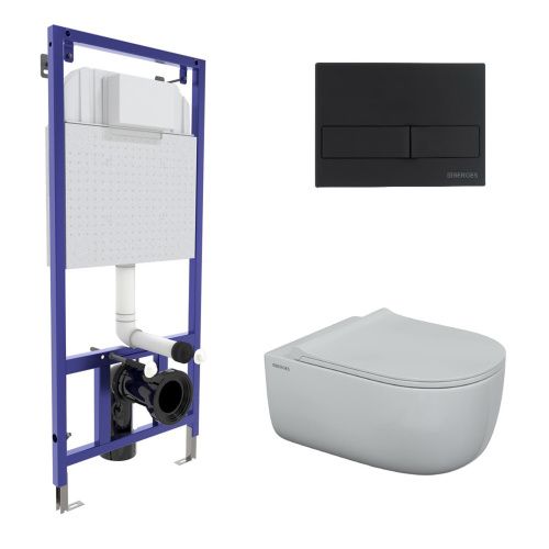 Комплект унитаз с инталляцией и клавишей смыва Berges NOVUM 043204