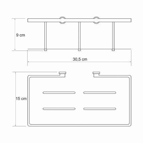 Полка в ванную комнату WasserKRAFT 511 - фото 5
