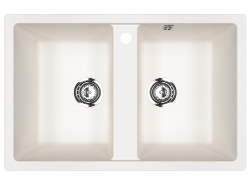 Кухонная мойка Ulgran Classic U-608-341 75х50 цвет белый