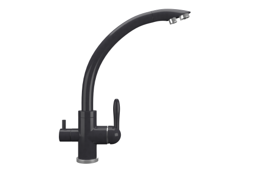 Смеситель для кухни Ulgran Quartz UQ-022-08 на мойку черный