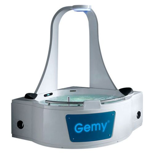 Ванна акриловая гидромассажная Gemy G9070 K 170х170 угловая четверть круга с каркасом