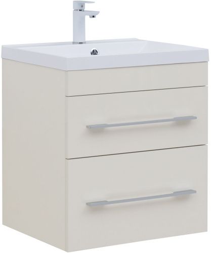 Тумба под раковину Aquanet Верона 00304537 60х50 подвесная цвет бежевый