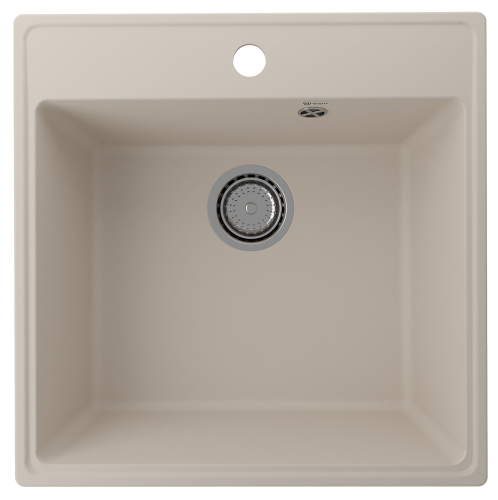 Кухонная мойка Ulgran Quartz Forte 505-02 50х50 цвет бежевый