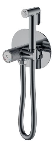Гигиенический душ со смесителем Boheme Tech 157-SGM серый