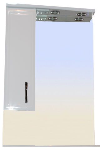 Зеркало-шкаф Loranto Коралл CS00025617 60х80 подвесной цвет белый