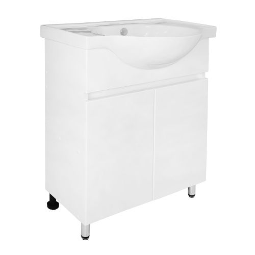 Тумба с раковиной Loranto Ирис CS00093565 60х40 напольная цвет белый