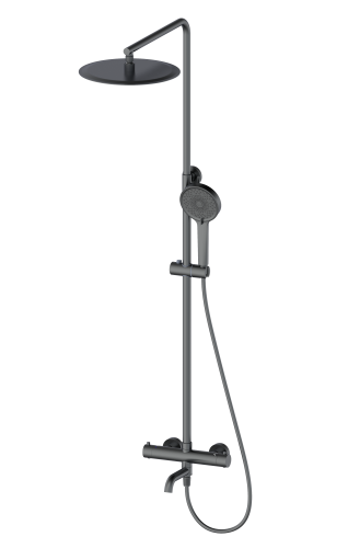 Душевая стойка Wonzon & Woghand WW-88739903-BGM настенная цвет серый с термостатом