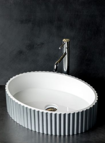 Раковина керамическая Boheme NeoArt/Monaco/Vallessi Avantgarde 878-S 50х40 накладная цвет хром без отверстий под смеситель