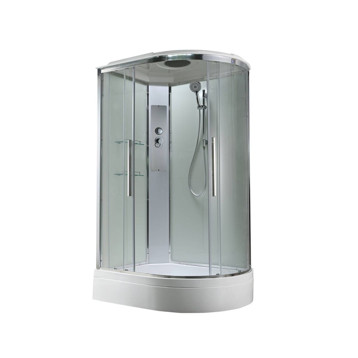 Душевая кабина AvaCan EM EM3812LT 120х80 асимметричная с крышей ориентация левая