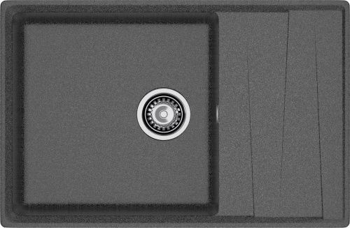 Кухонная мойка Granfest Level LV-760L графит 75х50 цвет серый поверхность матовая