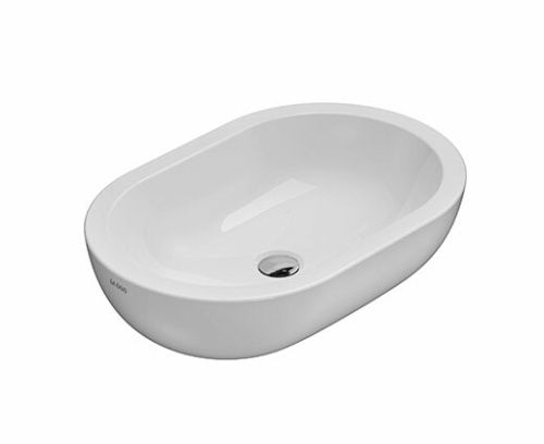 Раковина керамическая Globo FORTY3 SC012BI 60х40 накладная цвет белый без отверстий под смеситель