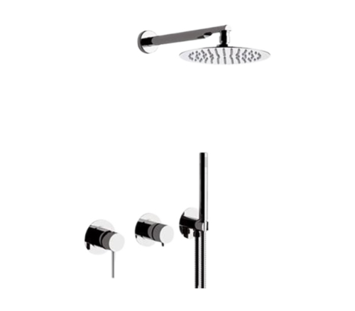 Душевая система Remer X Style X96S02 встраиваемая в стену цвет хром