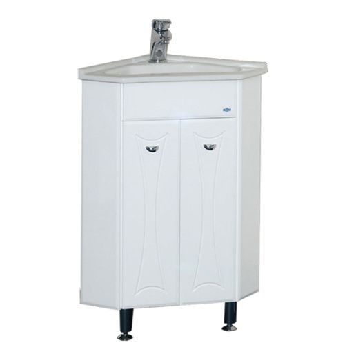 Тумба под раковину Misty Лотос Э-Лот01040-01Уг 40х40 напольная цвет белый