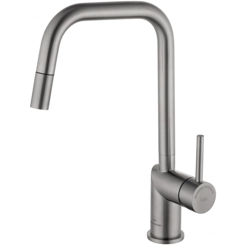 Смеситель для кухни Wonzon & Woghand WW-6018-BS на мойку никель