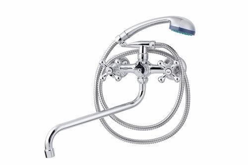 Cмеситель для ванны и душа TSARSBERG TSB-120-95 настенный хром