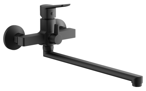 Смеситель для ванны и душа BELZ B22715-7 настенный черный