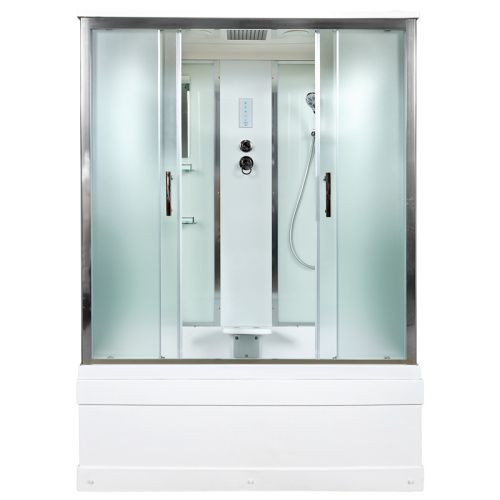 Душевой бокс AvaCan  EM4517EL 170х90 стекло с рисунком профиль хром