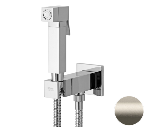 Гигиенический душ со смесителем Remer Q64XV нержавеющая сталь