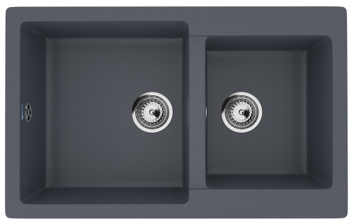 Кухонная мойка Ulgran Classic U-505-343 75х50 цвет серый