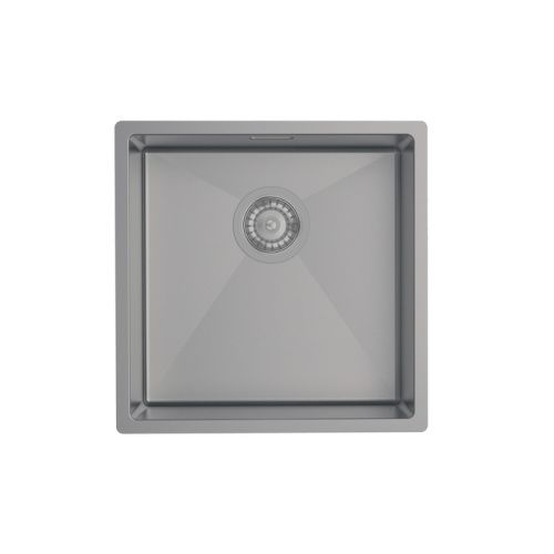 Кухонная мойка Iddis Edifice EDI44G0i77 45х45 цвет серый поверхность матовая