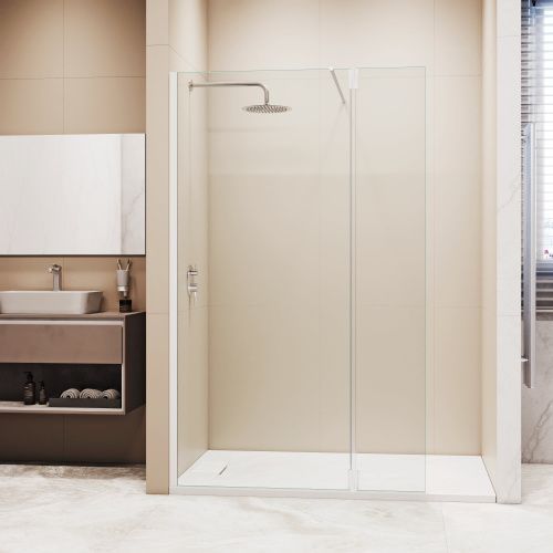 Душевая перегородка RGW Walk In 351005063-15 60х195 стекло прозрачное профиль белый