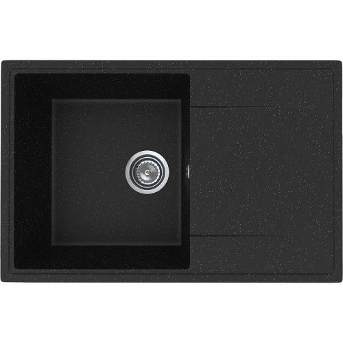 Кухонная мойка Ulgran Practik PR-M 735-004 75х50 цвет черный