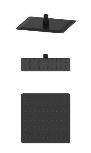 Верхний душ Wonzon & Woghand WW-88DP06-MB 25х25 черный