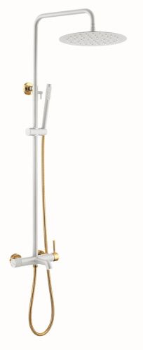 Душевая стойка Boheme Uno 468-WG настенная цвет белый