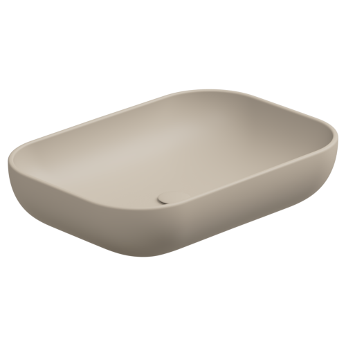 Раковина керамическая GSG Ceramic Design Easy EALAVRE60034 60х40 накладная цвет бежевый без отверстий под смеситель