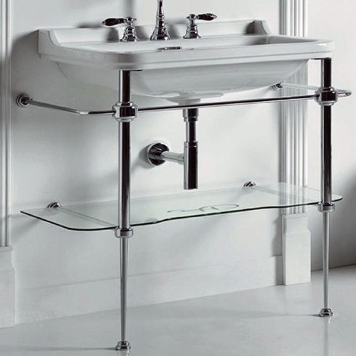 Консоль под раковину Kerasan Waldorf 9197K1cr 80х40 напольная цвет хром