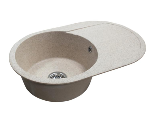 Кухонная мойка Aquaton Амира 1A712932AI220 80х50 цвет бежевый поверхность матовая