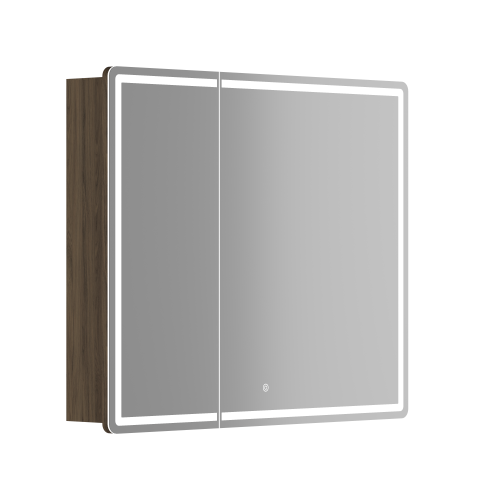 Зеркало-шкаф Sancos Mirror MI90ECH 90х70 подвесной цвет коричневый