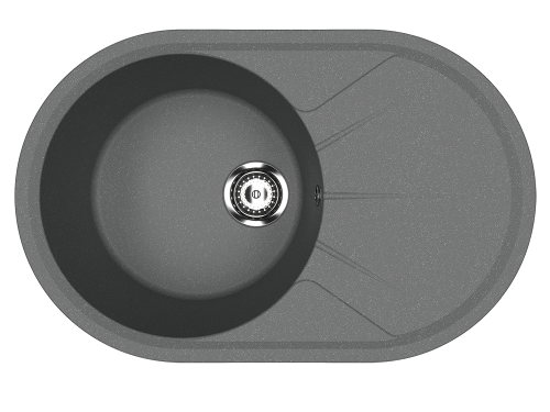 Кухонная мойка Ulgran Classic U-503-343 75х50 цвет серый