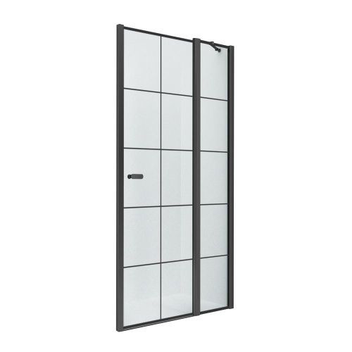 Душевая дверь New Trendy NEW SOLEO Black D-0293A 90х195 стекло прозрачное профиль черный