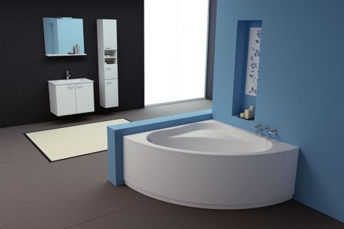 Ванна акриловая Kolpa-San DIVANTE 5628709 140х140 угловая четверть круга без каркаса