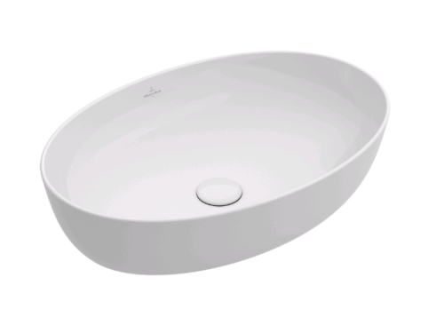 Раковина из сантехнического фарфора Villeroy Boch Artis 41986101 60х40 накладная цвет белый без отверстий под смеситель