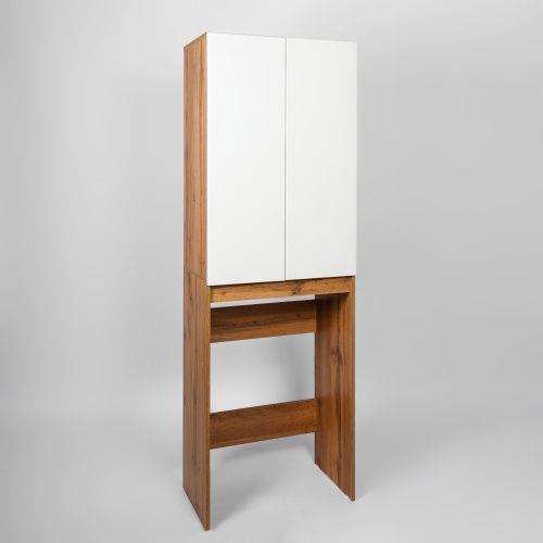 Шкаф-пенал Viant Бостон VBOS645-SHSM 60х190 напольный цвет белый/коричневый