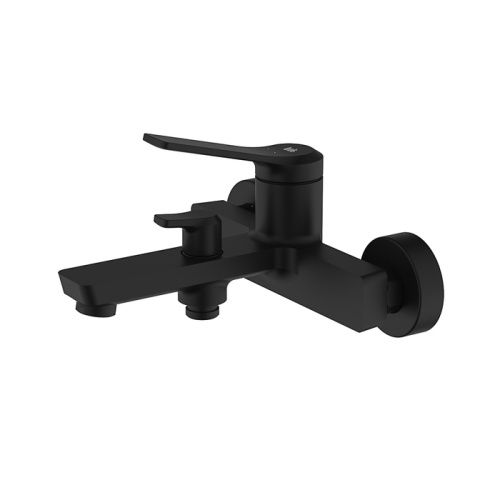 Смеситель для ванны и душа IDDIS Parker PARBL02i02WA настенный черный