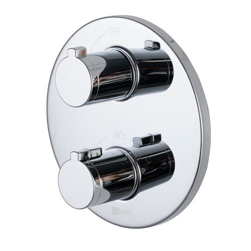 Смеситель для ванны и душа LeMark Yeti LM7823C встраиваемый в стену хром с термостатом