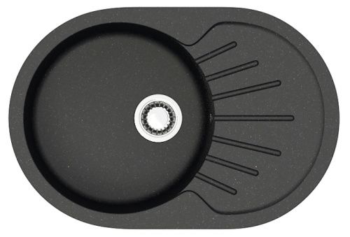 Кухонная мойка Azario FLORA CS00079913 75х45 цвет черный