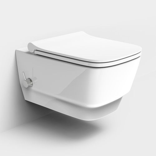 Чаша унитаза подвесная Boheme Bello 971-2-W цвет белый без сиденья безободковый