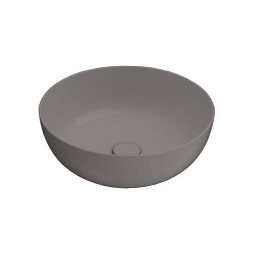 Раковина керамическая Globo T-Edge B6T45.AT 50 см накладная цвет серый без отверстий под смеситель