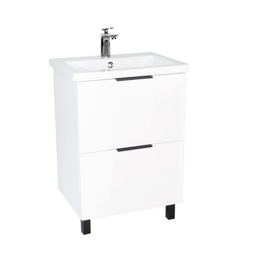 Тумба под раковину Viant Берлин VBER60MDBEL-T2Y 60х40 напольная цвет белый