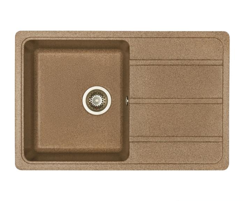 Кухонная мойка Aquaton Аманда 1A712832AD270 80х50 цвет коричневый поверхность матовая